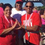 Soror Harris, Gray and Farr-Smith Walked for the Cure